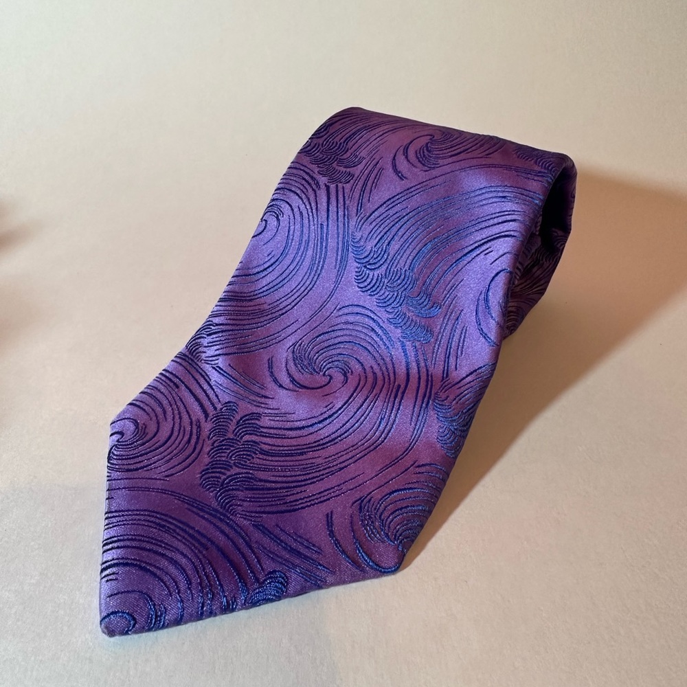 ZILLI Sartorial Silk Geometric Pattern Handmade Tie Men’s Size 59” L